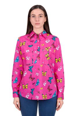 Giselle Women's 1/2 Placket L/S Shirt