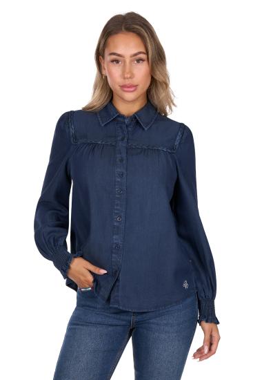 Daniela Blue Women's Long Sleeve Shirt