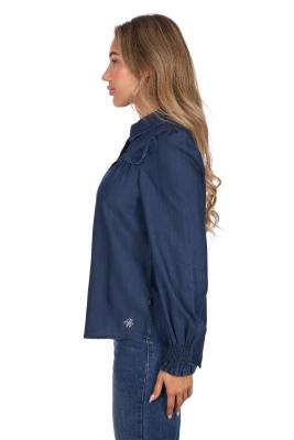 Daniela Blue Women's Long Sleeve Shirt