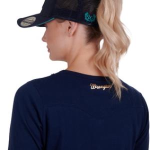 Wrangler Nat HP Ponytail Trucker Cap